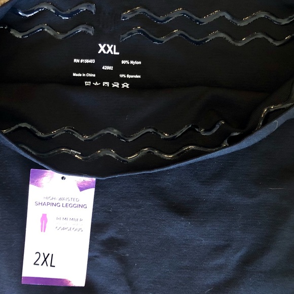 NWT Empetua high waist Shaping Leggings Black 2XL - Picture 4 of 5